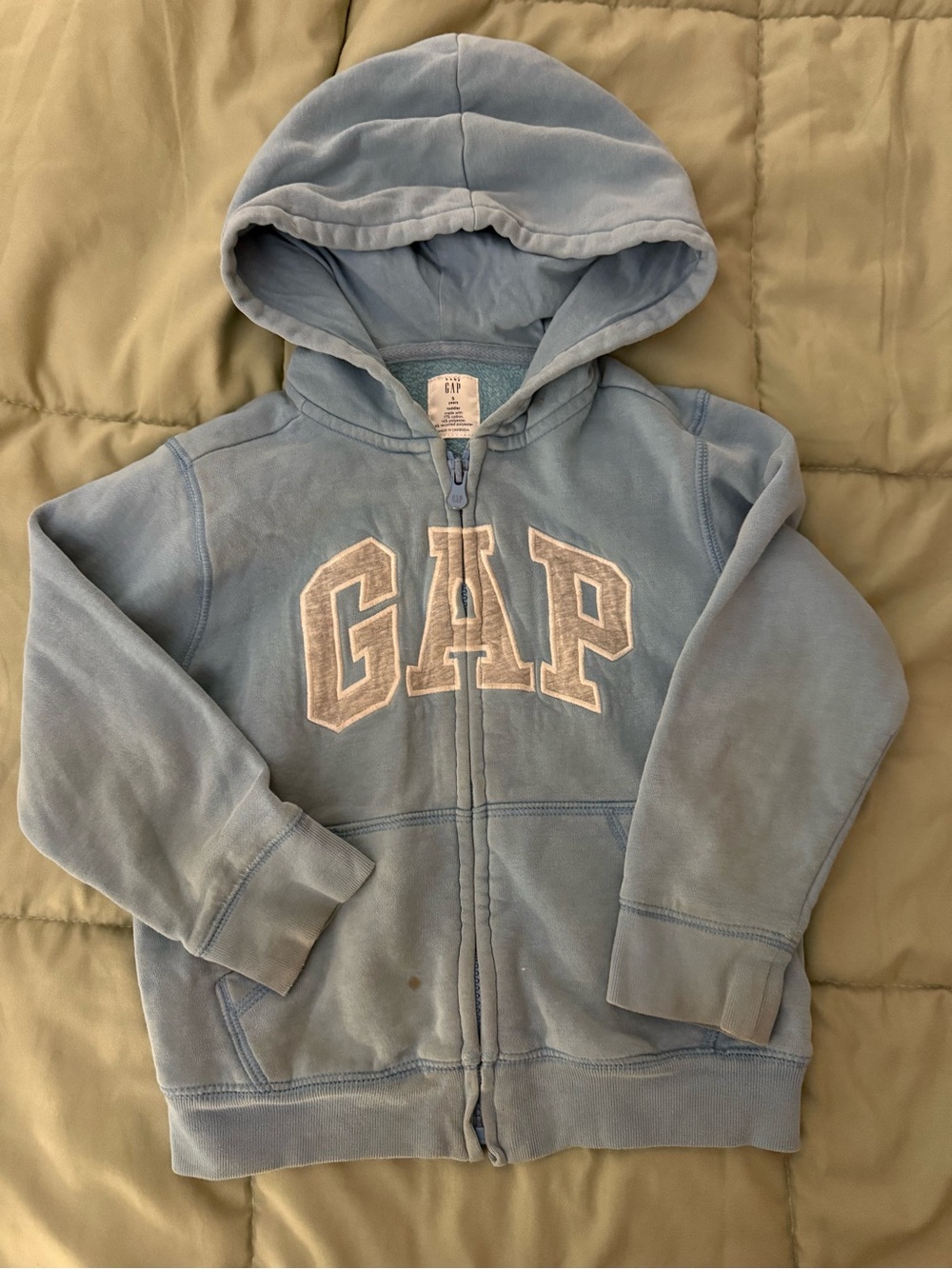 GAP Toddler Sky Blue Zip Hoodie